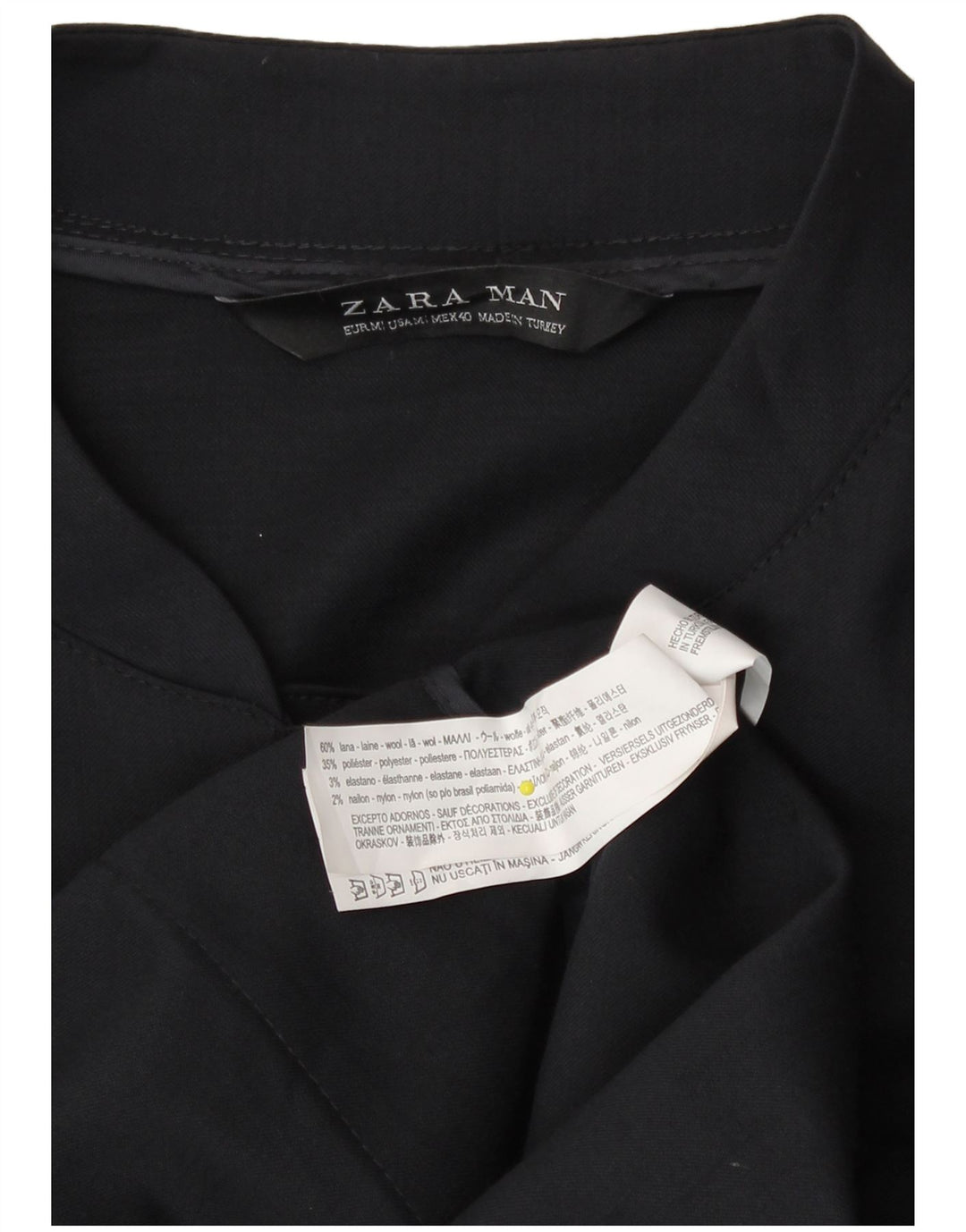 Zara muška bomber jakna UK 38 srednje tamnoplava vuna