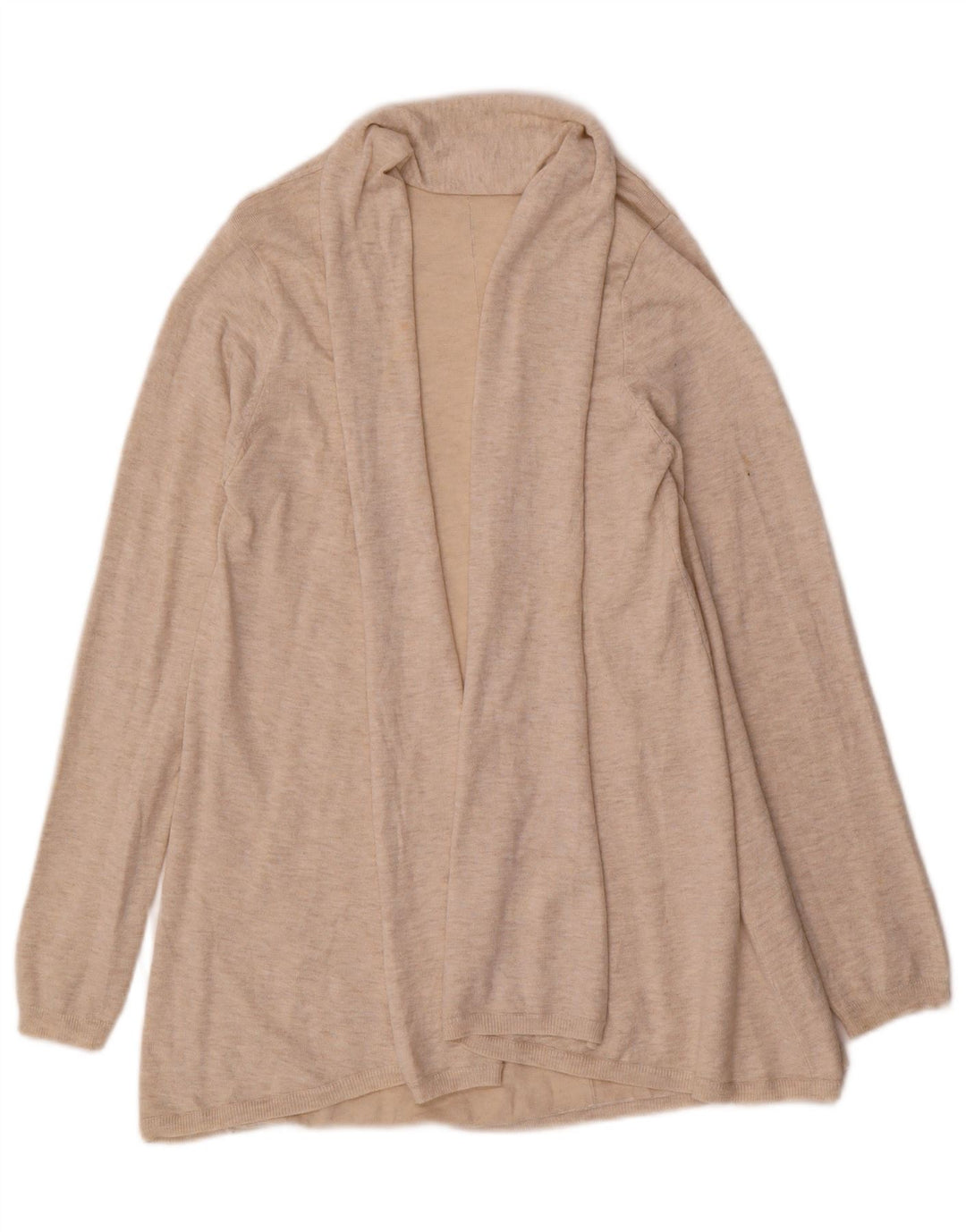 ZARA ženski otvoreni kardigan pulover UK 14 Large Beige