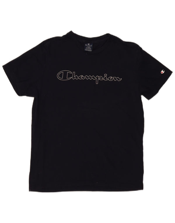 CHAMPION Velika muška majica s grafičkim motivima, tamnoplavi pamuk