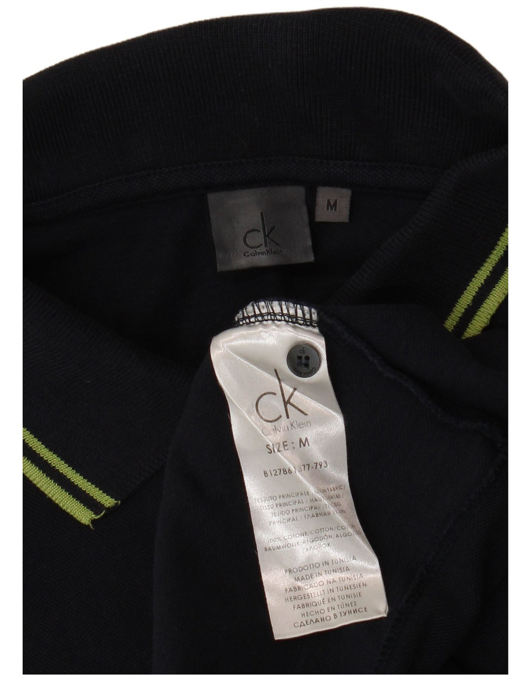 CALVIN KLEIN Muška polo majica Srednje tamnoplavi pamuk