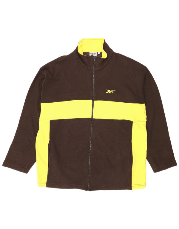 Reebok muška trenirka Regular Fit, gornja jakna XL, smeđa, sportska u boji