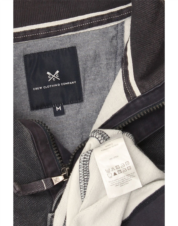 Crew Clothing Muška majica s izrezom s patentnim zatvaračem srednje tamnoplave pruge