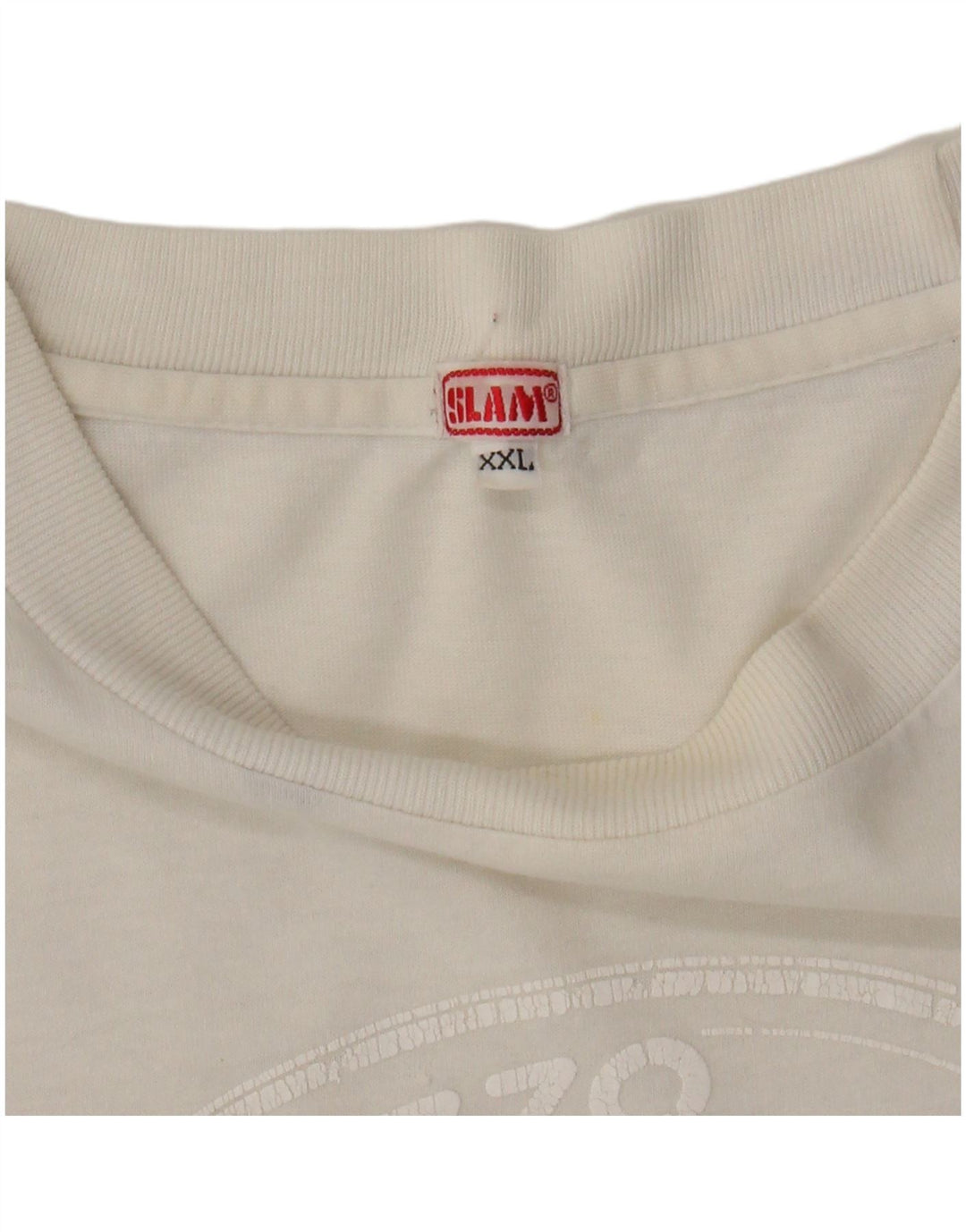 SLAM Muška majica s grafičkim motivima 2XL Bijela