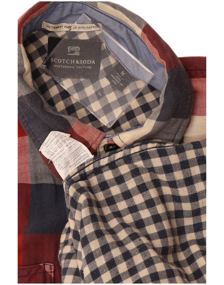 SCOTCH & SODA Muška flanelska košulja srednje crvene karirane boje
