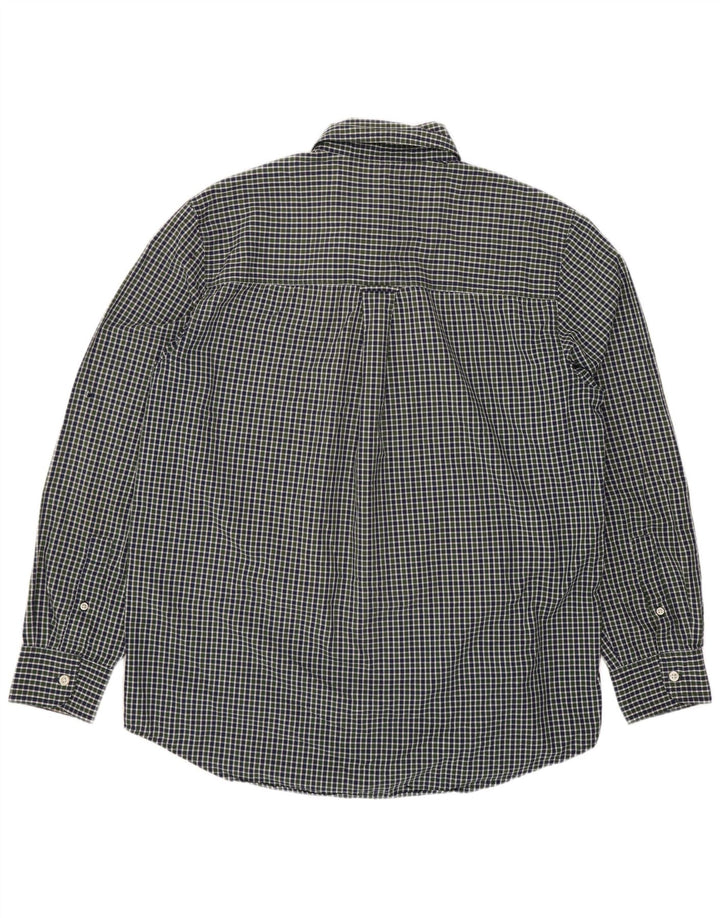 Chaps muška klasična košulja srednje zelene boje od gingham pamuka