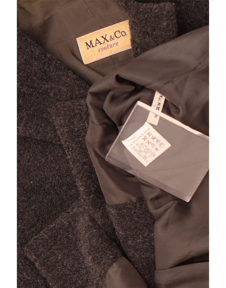 Max & Co. Ženska jakna sako s 5 gumba UK 12 Srednje siva vuna