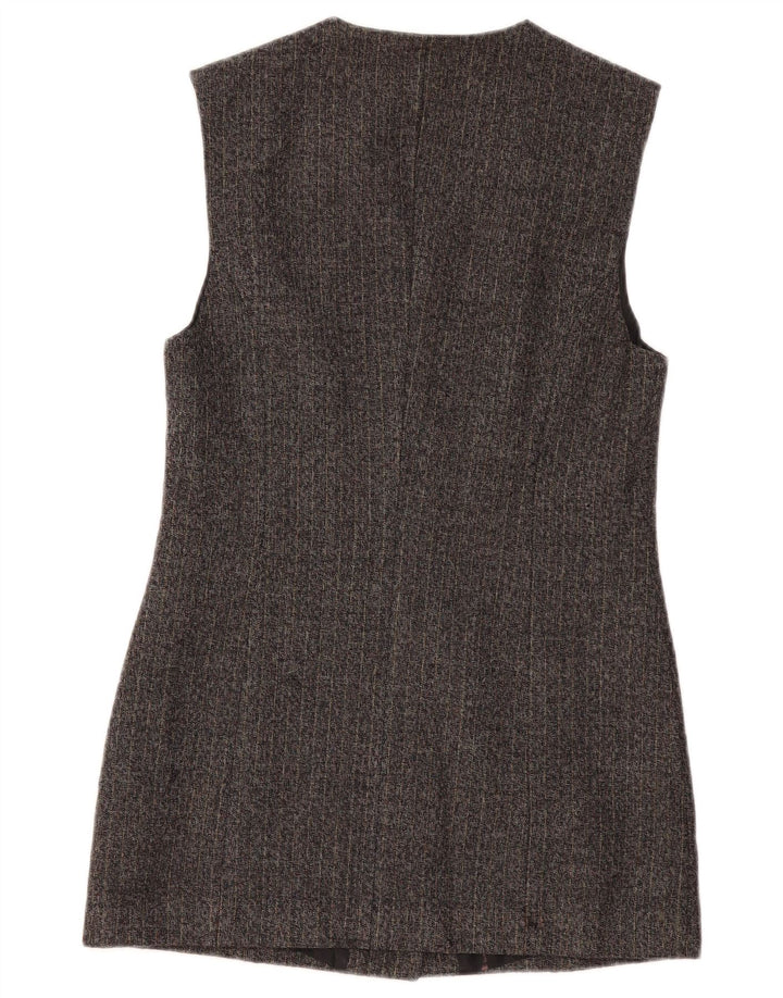 BENETTON Ženska dugačka jakna jakna UK 10 male sive pruge