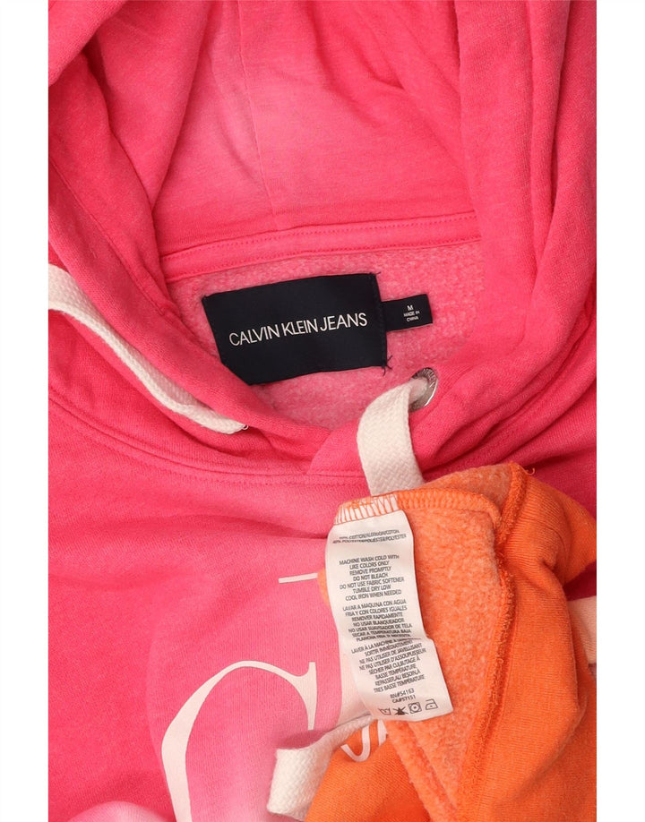 CALVIN KLEIN Ženska prevelika majica s kapuljačom UK 14 srednje višebojna