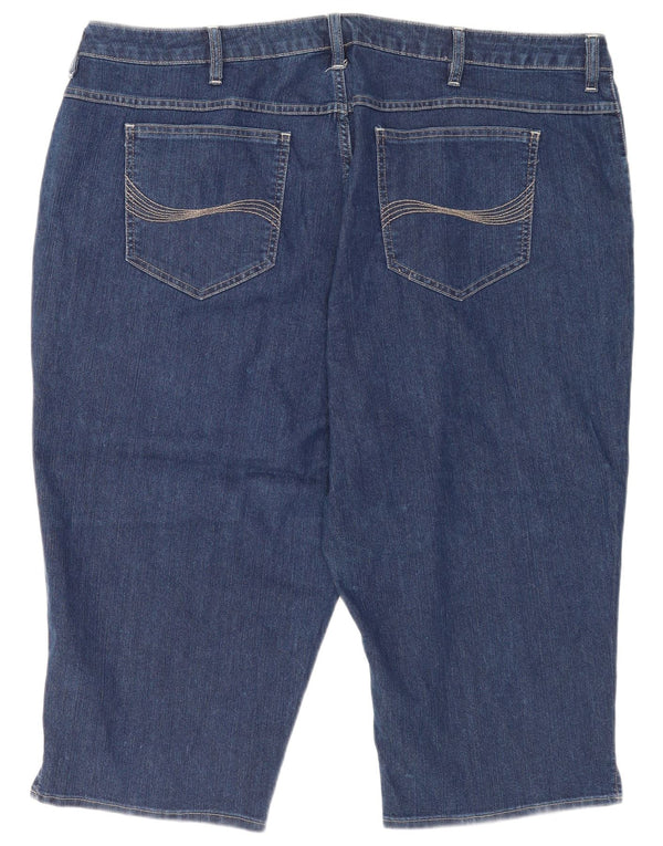 Lee Ženske Riders Bermuda Denim kratke hlače US 26 3XL W46 Mornarsko plavi pamuk