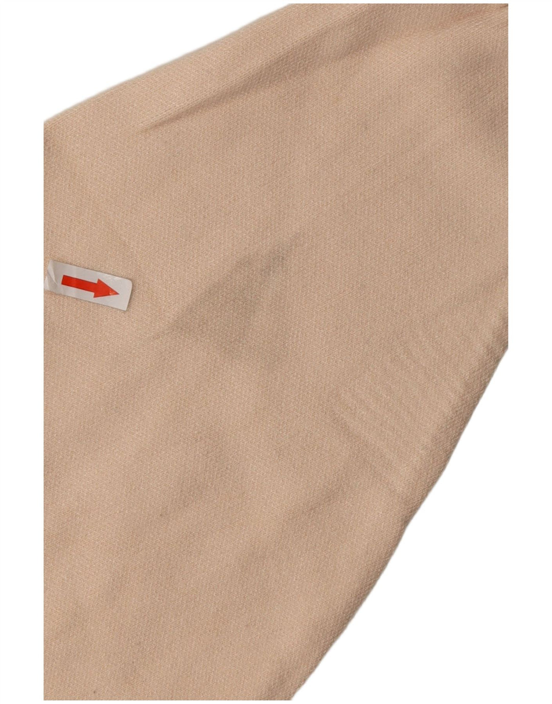 ZARA Womens Oversized Zip Neck Jumper Sweater UK 14 Medium Beige