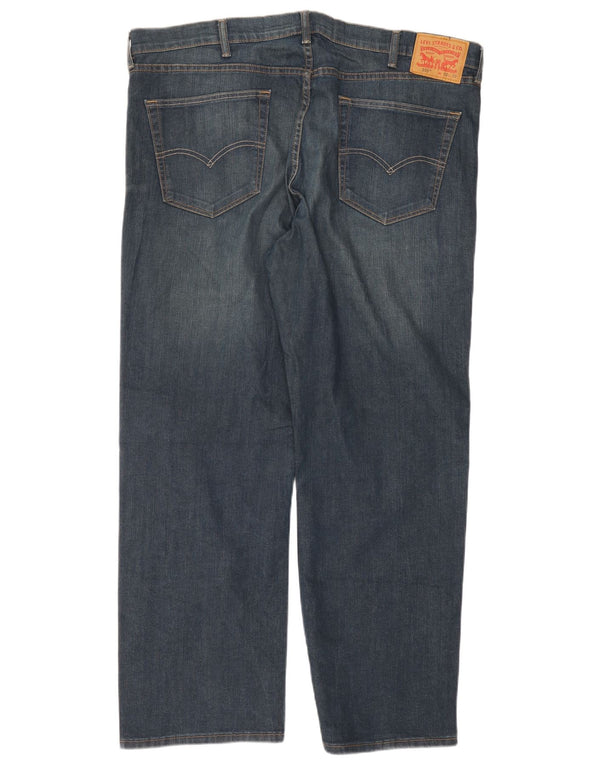 Levi's muške 559 ravne traperice opuštenog kroja W42 L30 tamnoplavi pamuk