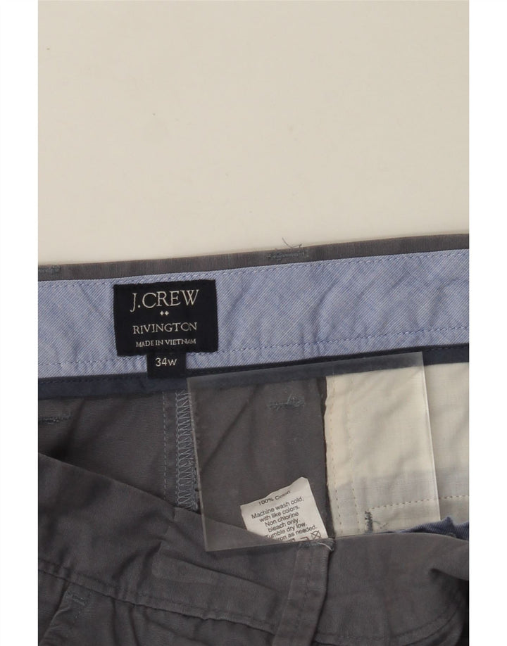 J. CREW Muške kratke hlače Rivington Chino W34 Veliki sivi pamuk