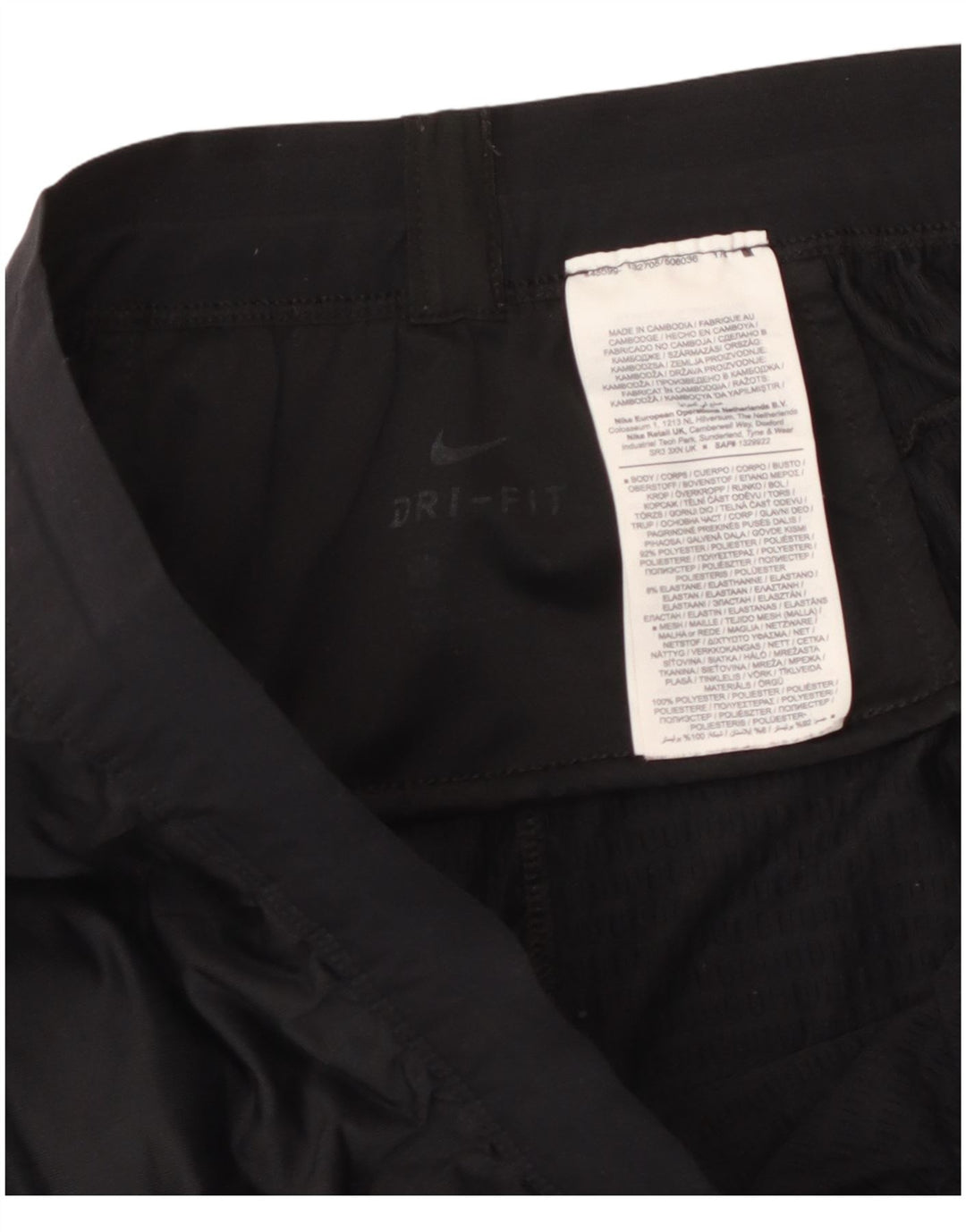 NIKE muške Dri Fit hlače za trenirku, velike crne poliesterske hlače