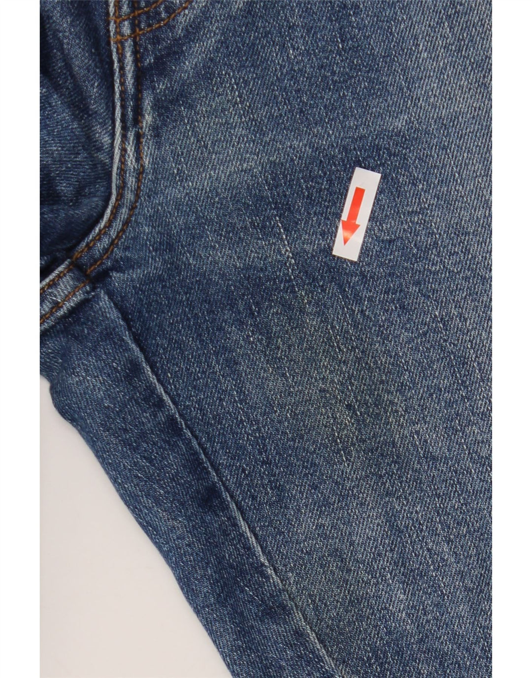 Wrangler muške teksaške ravne traperice W38 L27 plavi pamuk