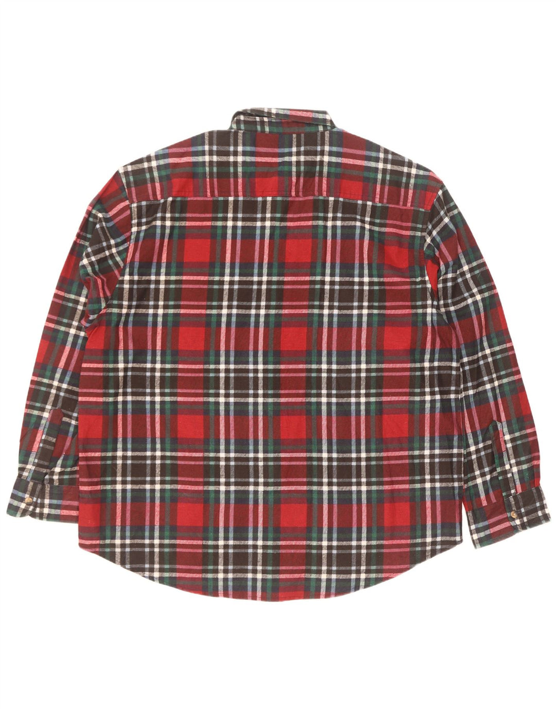 Identična muška košulja od flanela, veličina 43/44 XL, crveni karirani pamuk