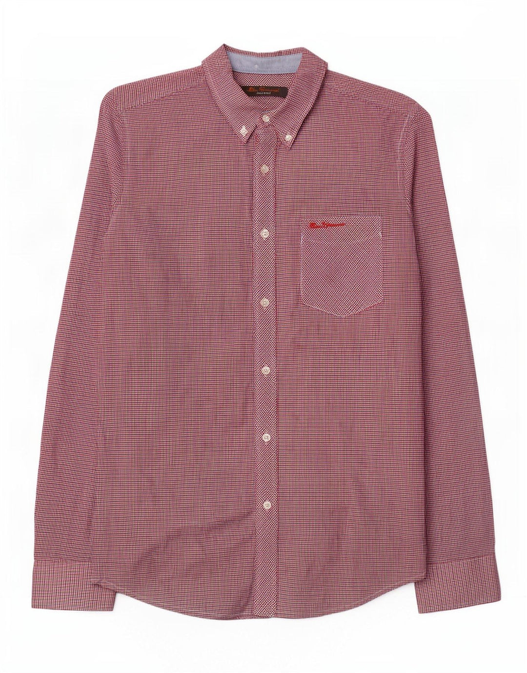 Ben Sherman muška košulja mala crvena pamuk od ginghama