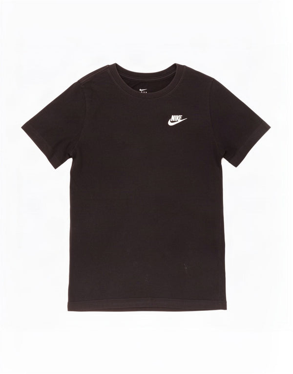 Nike Boys T-Shirt Top 12-13 Years Large Black Cotton