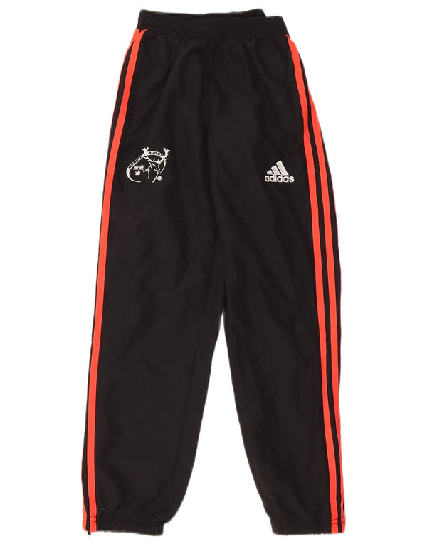ADIDAS Boys Munster Rugby Trenirka Hlače Joggers 9-10 Years Black