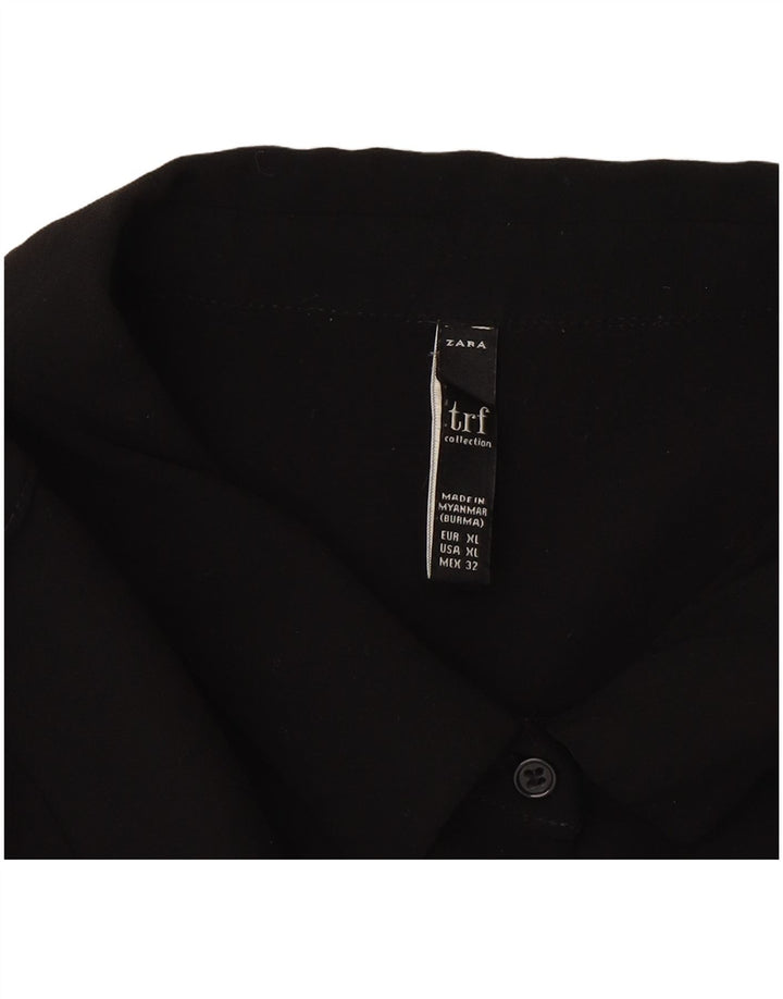 Zara ženska duga haljina UK 18 XL crna