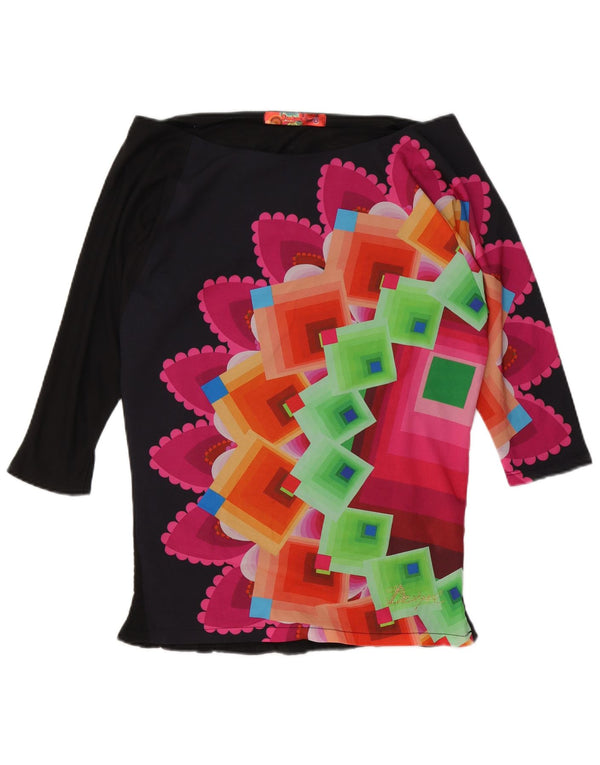 Desigual ženska majica s otvorenim ramenima velike veličine UK 10, mala crna