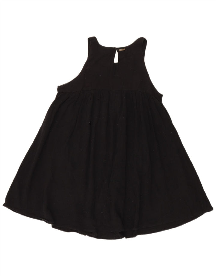 Billabong ženska haljina A-kroja bez rukava UK 12 Srednje crni pamuk