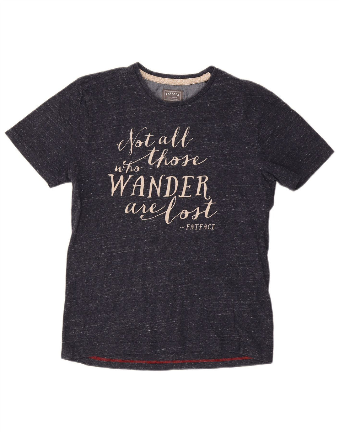 FAT FACE Ženska majica kratkih rukava s grafičkim motivima Srednje tamnoplavi flekasti pamuk