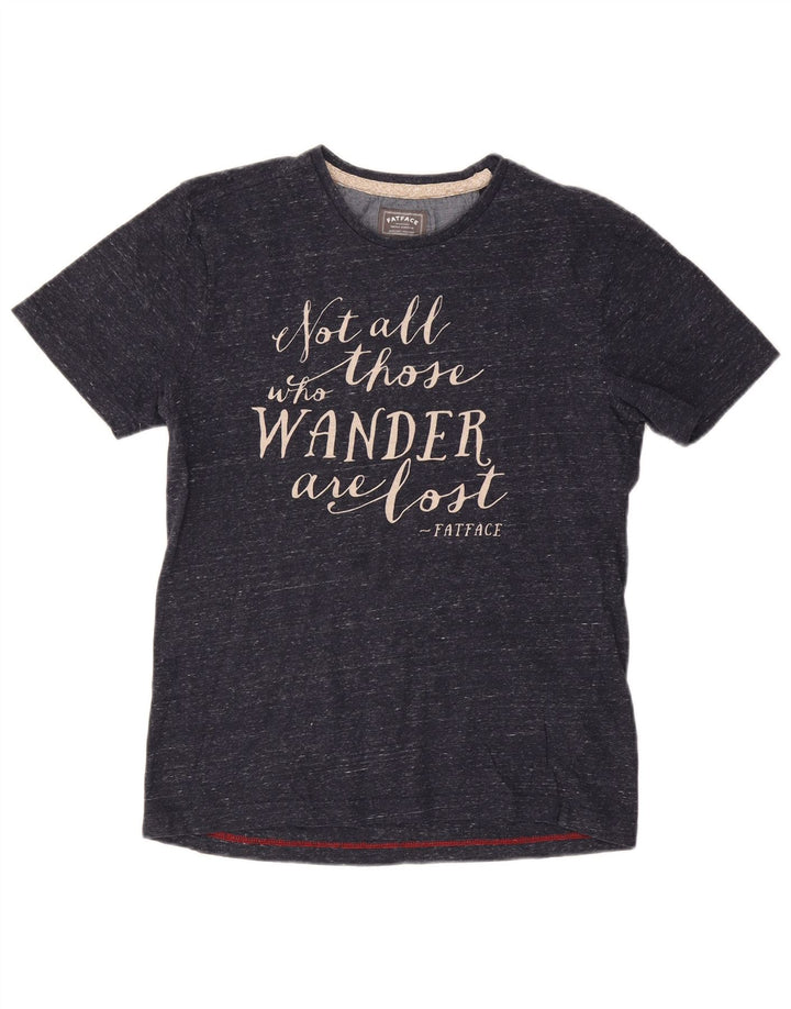 FAT FACE Ženska majica kratkih rukava s grafičkim motivima Srednje tamnoplavi flekasti pamuk