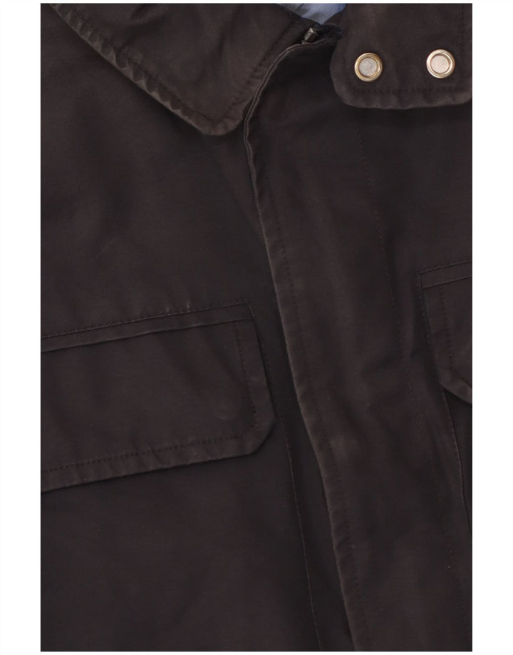 Marks & Spencer Mens Autograph Utility Jacket UK 40 Large Navy Blue Cotton