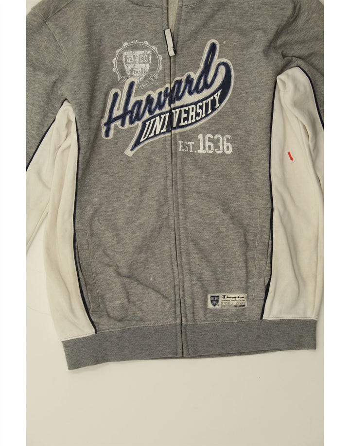 CHAMPION Boys Tracksuit Top Jacket 11-12 Years Large Grey Colourblock Vintage Champion and Second-Hand Champion from Messina Hembry 