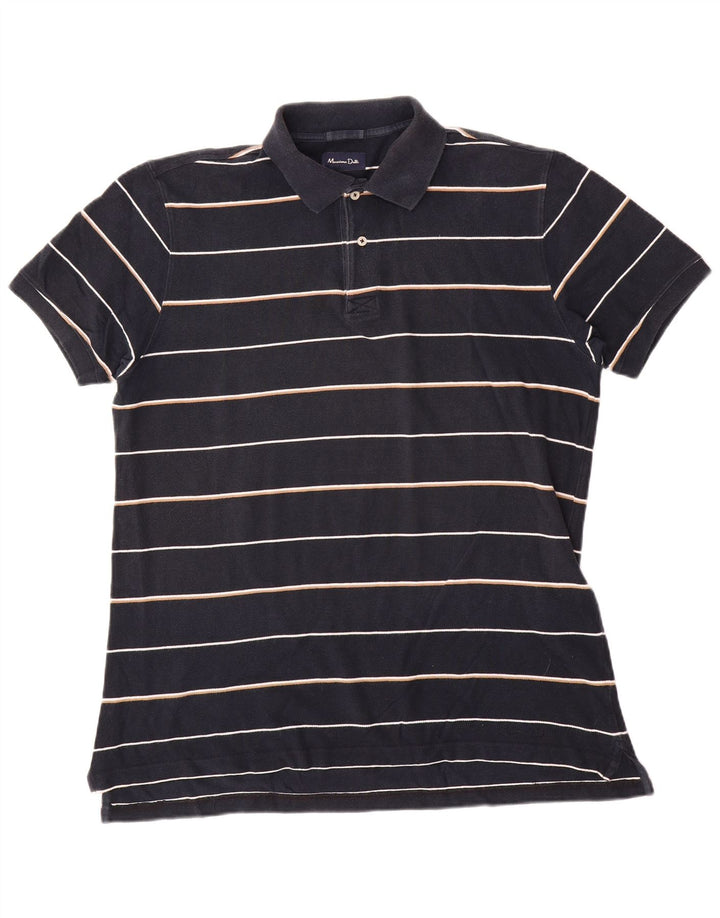 Massimo Dutti muška polo majica velika tamnoplava na pruge