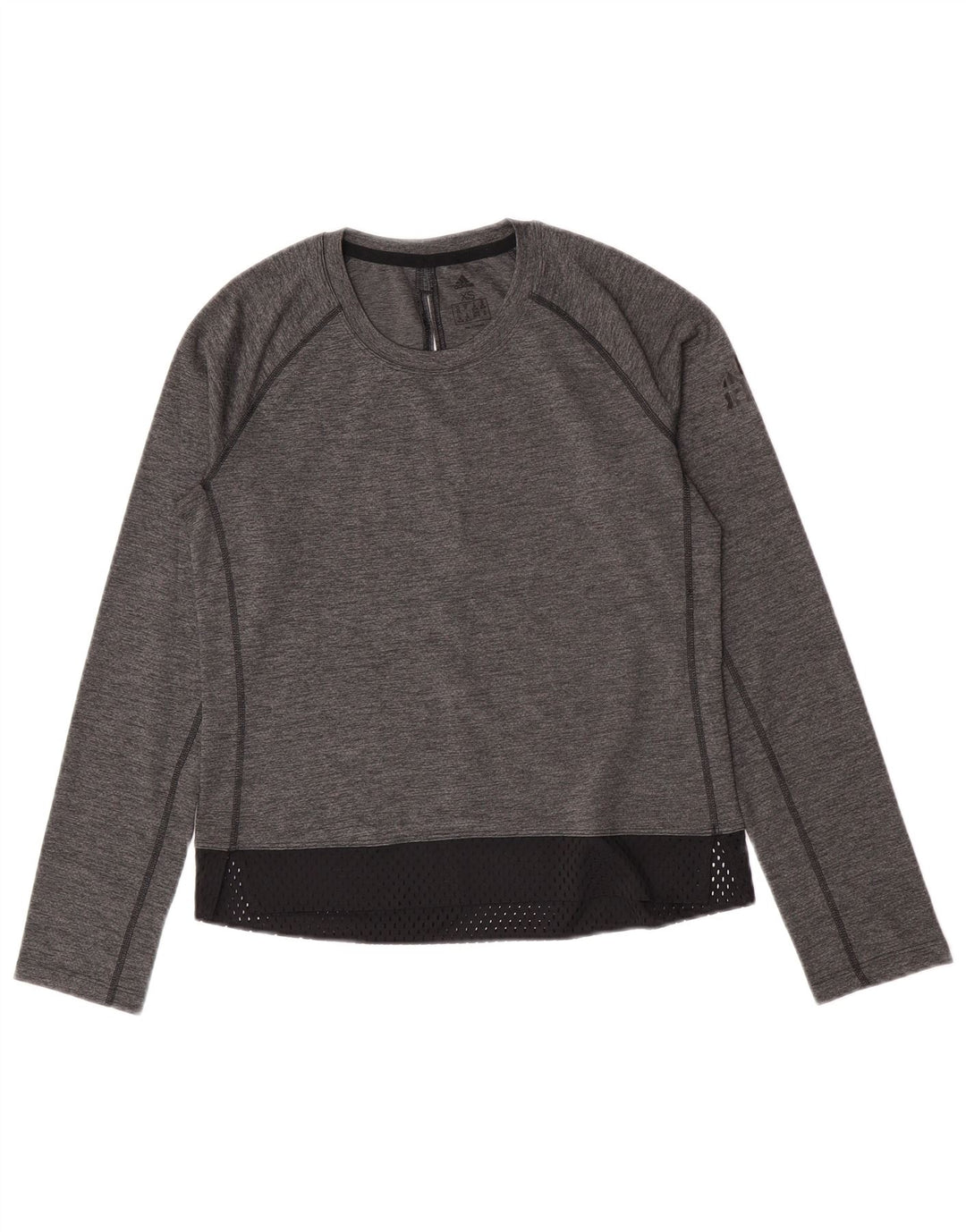 Adidas ženska majica dugih rukava UK 4/6 XS Sivi poliester u boji