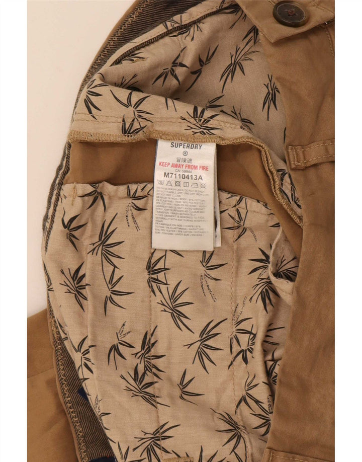 Superdry muške chino kratke hlače W32 srednje bež pamuk