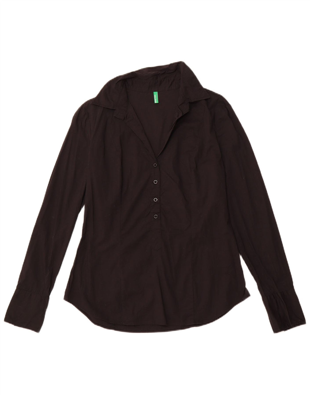 BENETTON Ženska pulover majica UK 16 Veliki crni pamuk