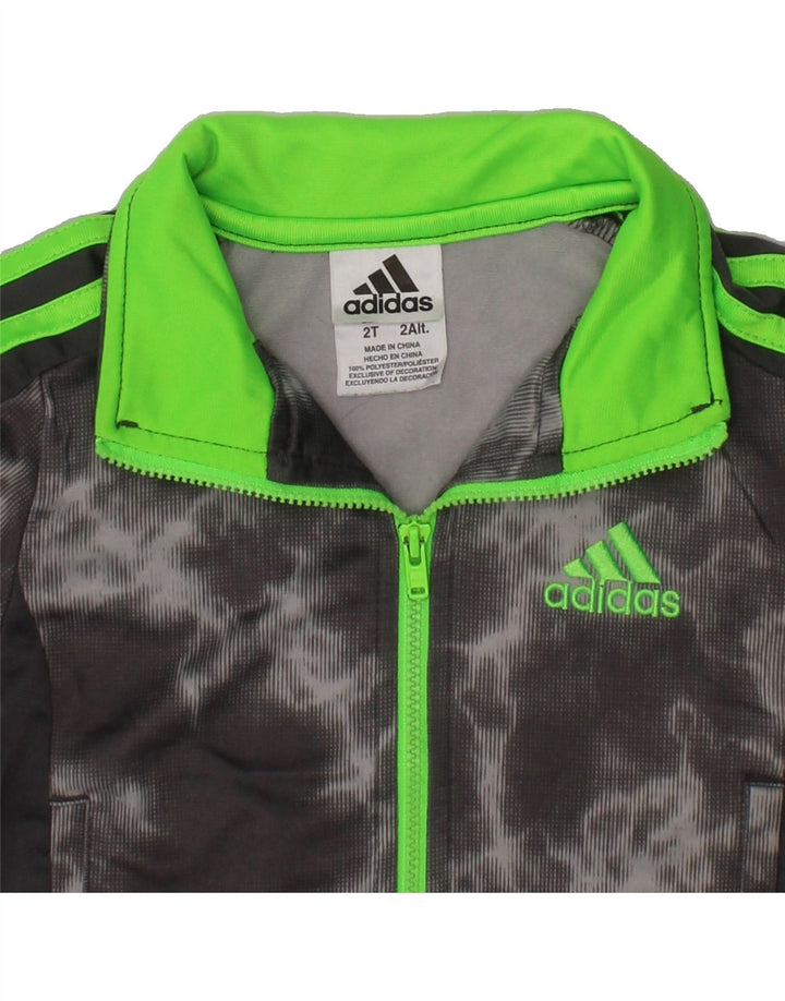 ADIDAS Baby Boys Tracksuit Top Jacket 18-24 Months Grey Tie Dye Polyester Vintage Adidas and Second-Hand Adidas from Messina Hembry 