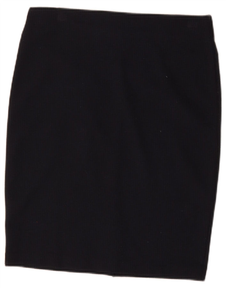 Esprit ženska pencil suknja mala W27 mornarsko plava gingham poliester