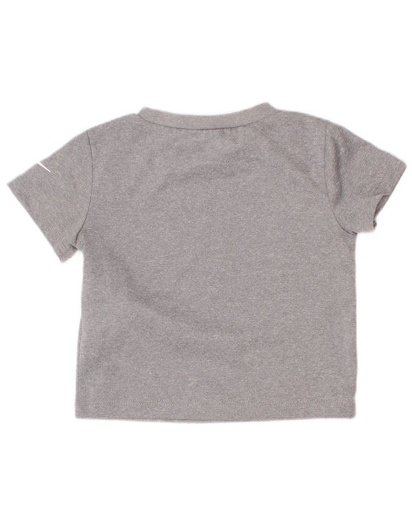 Nike Baby Boys Dri Fit Graphic T-Shirt Top 9-12 mjeseci sivi poliester
