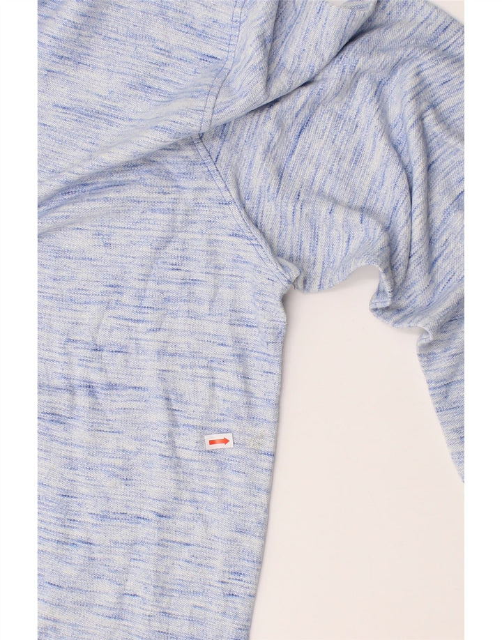 IZOD Mens Zip Neck Pullover Tracksuit Top 2XL Navy Blue Flecked Cotton Vintage Izod and Second-Hand Izod from Messina Hembry 