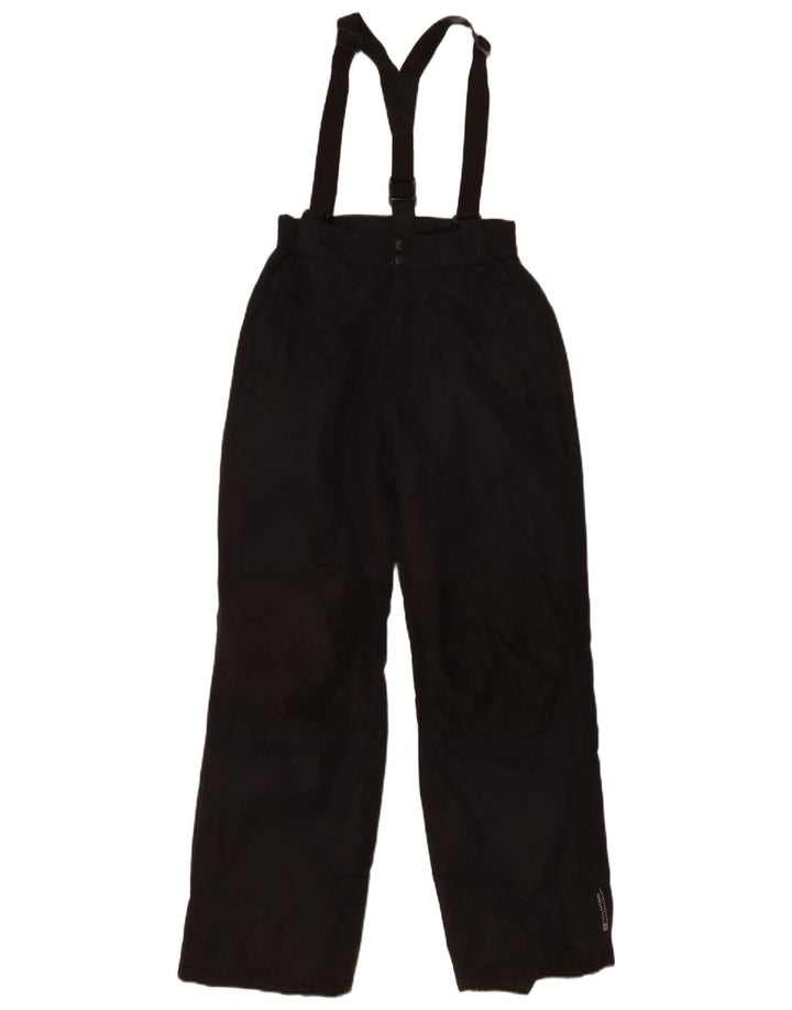 Skijaške hlače Mountain Warehouse Dungarees za dječake 12-13 godina, crni poliester