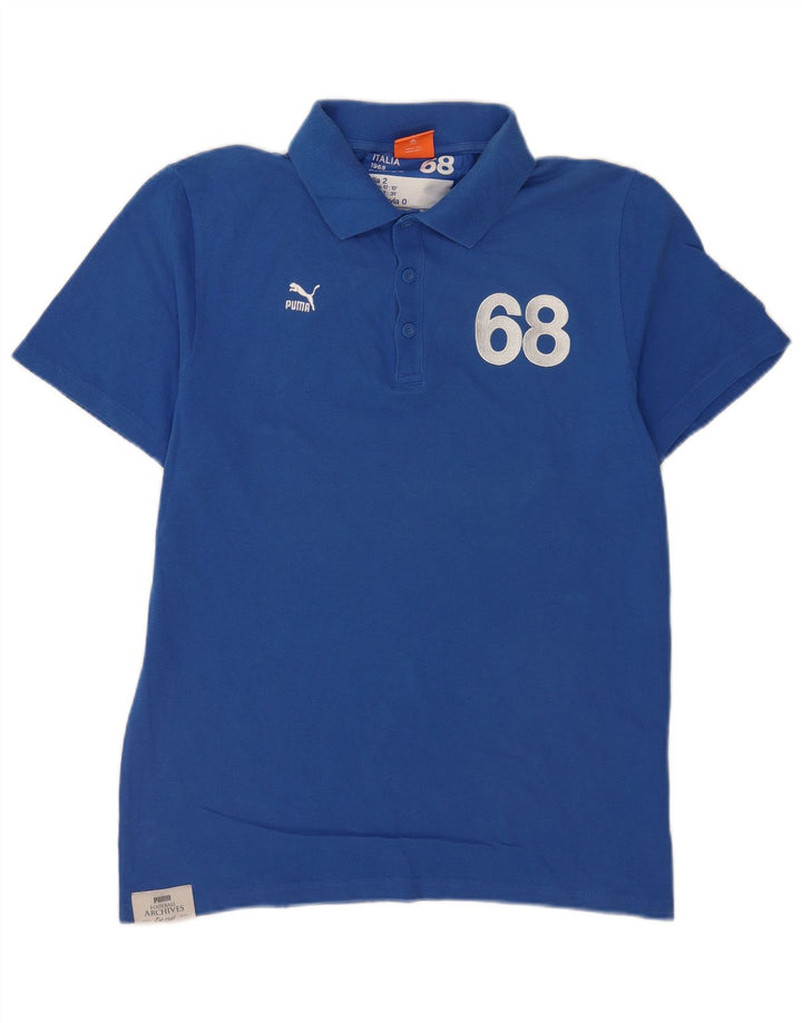Puma muška polo majica srednje plave boje, plavi pamuk