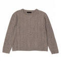 Marks & Spencer ženski veliki džemper s veznim izrezom UK 10 Small Gray