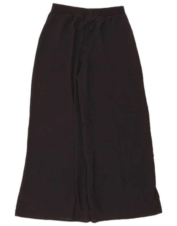 ZARA ženske ležerne široke hlače široke W30 L29 crni poliester