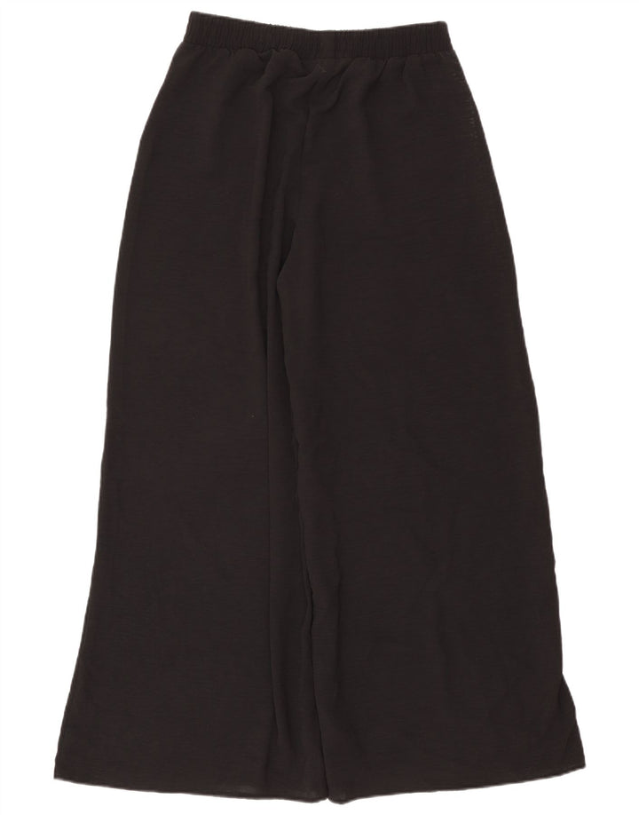 ZARA ženske ležerne široke hlače široke W30 L29 crni poliester