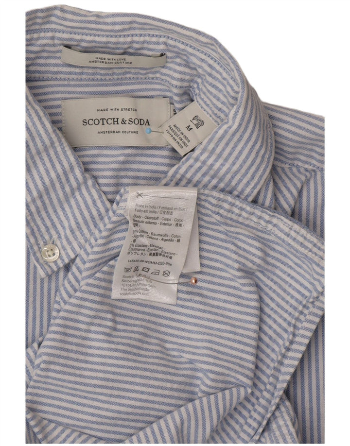 SCOTCH & SODA Muška košulja srednje plave pruge, pamuk