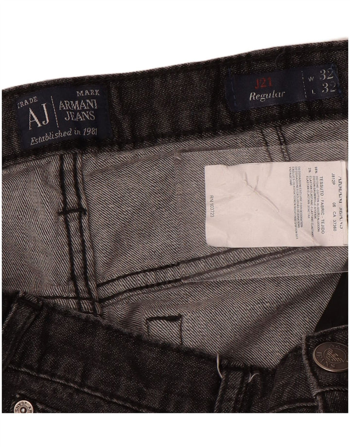 Armani ženske ravne traperice W32 L28 sivi pamuk