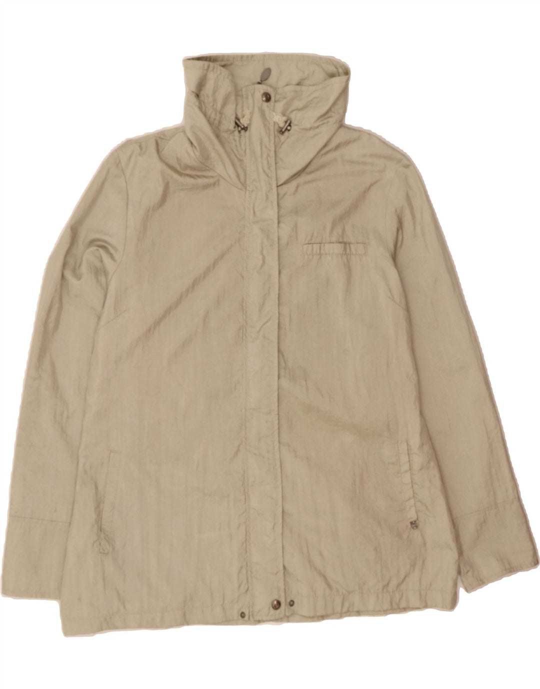 PACO Womens Hooded Rain Jacket UK 18 XL Beige Polyamide Vintage Paco and Second-Hand Paco from Messina Hembry 