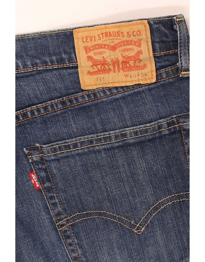 Levi's muške 751 skraćene ravne traperice W40 L25 plave