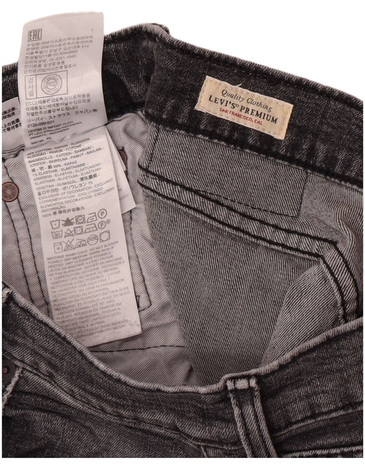 Levi's muške uske traperice W30 L32 sivi pamuk