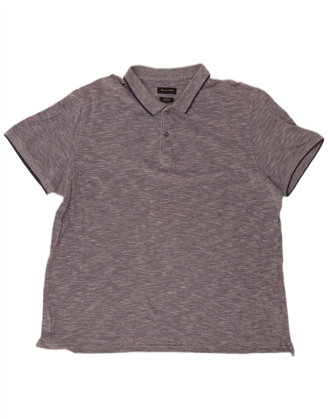 MASSIMO DUTTI Muška polo majica ležernog kroja 2XL tamnoplava s flekama