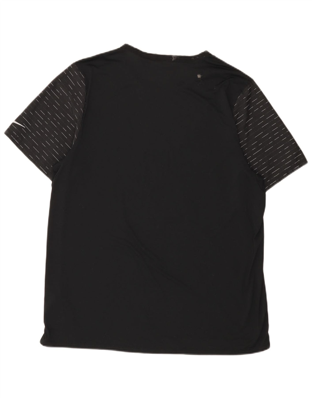 Nike Dri Fit majica kratkih rukava XL crne crne pruge od poliestera