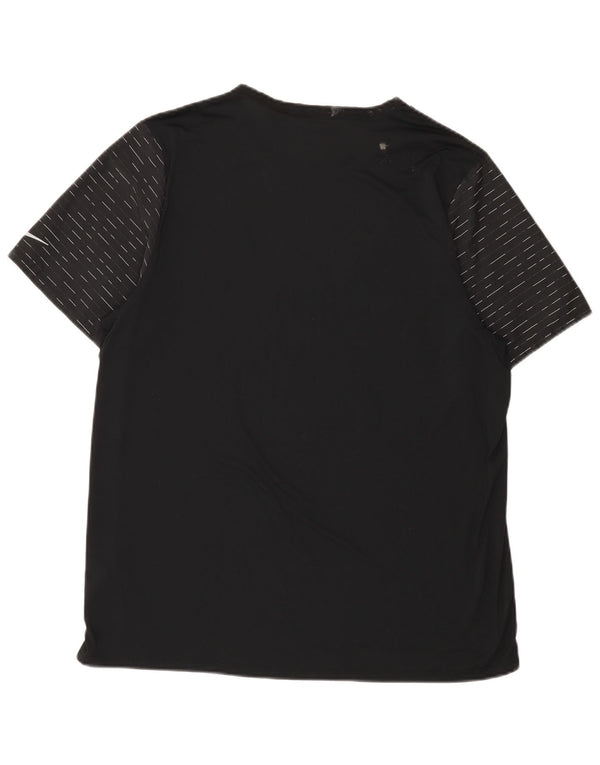 Nike Dri Fit majica kratkih rukava XL crne crne pruge od poliestera